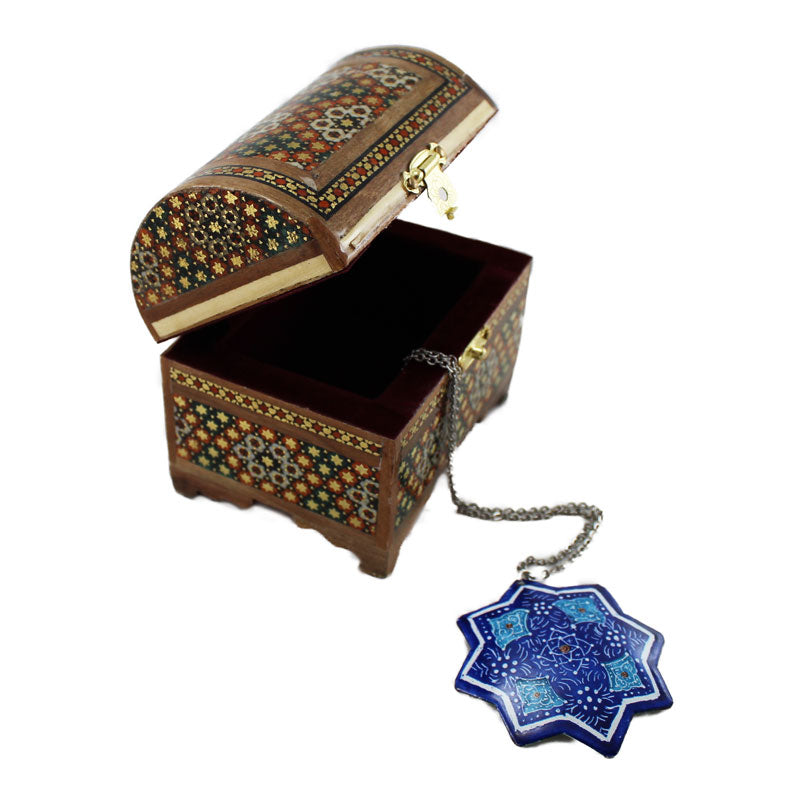 Inlaid box perfect khatam product, khatam kari wooden, jewelry box K2-249