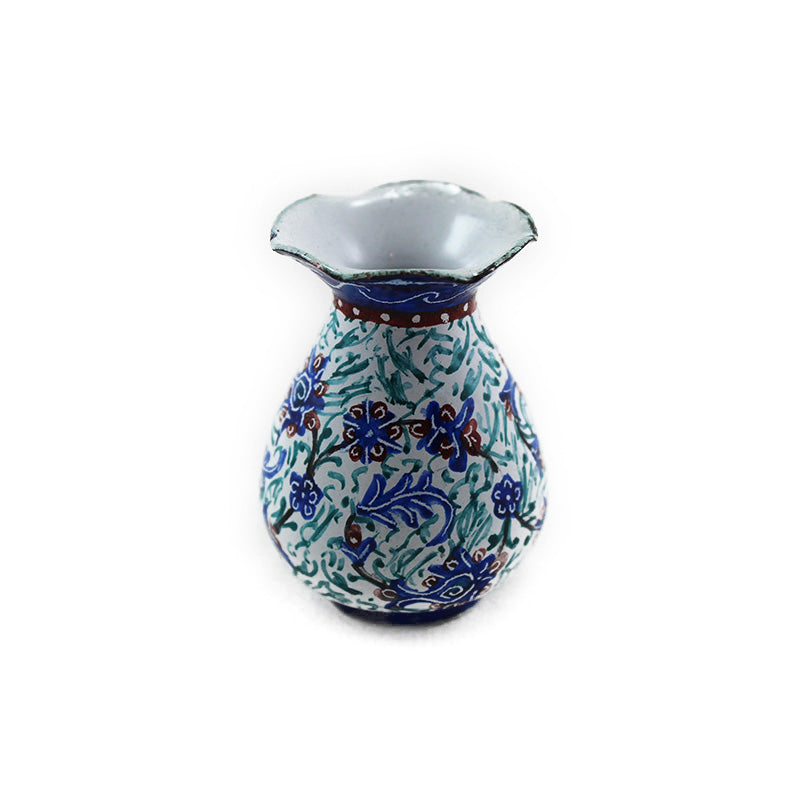 Mina Vase, Enamel Vase, Minakari, Enamel, Enamelling, miniature, Mina, M2-701