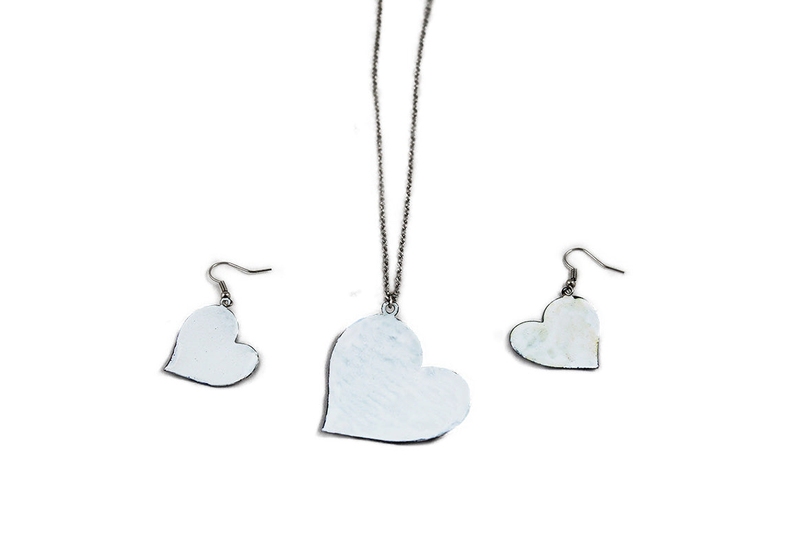 Set of Mina necklace and earrings, Handicraft, Minakari, Enamel, Gift, Z2-610