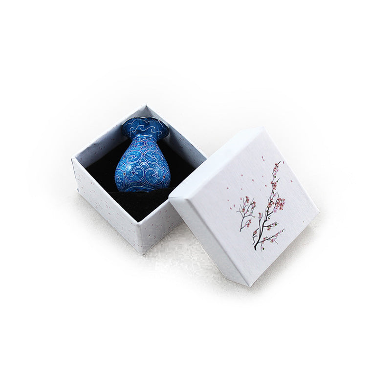 Mina Vase, Enamel Vase, Minakari, Enamel, Enamelling, miniature, Mina, M2-705