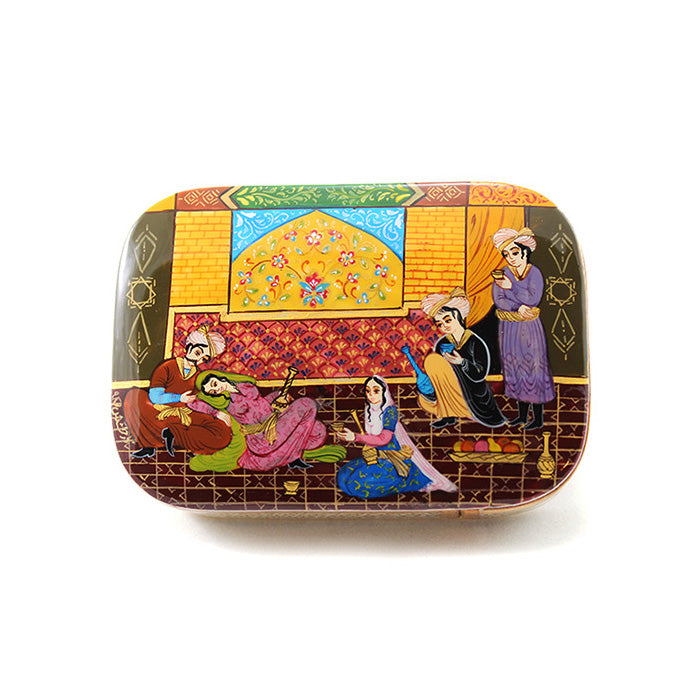 Miniature khatam playing card holder, khatam kari, wooden box,K2-101